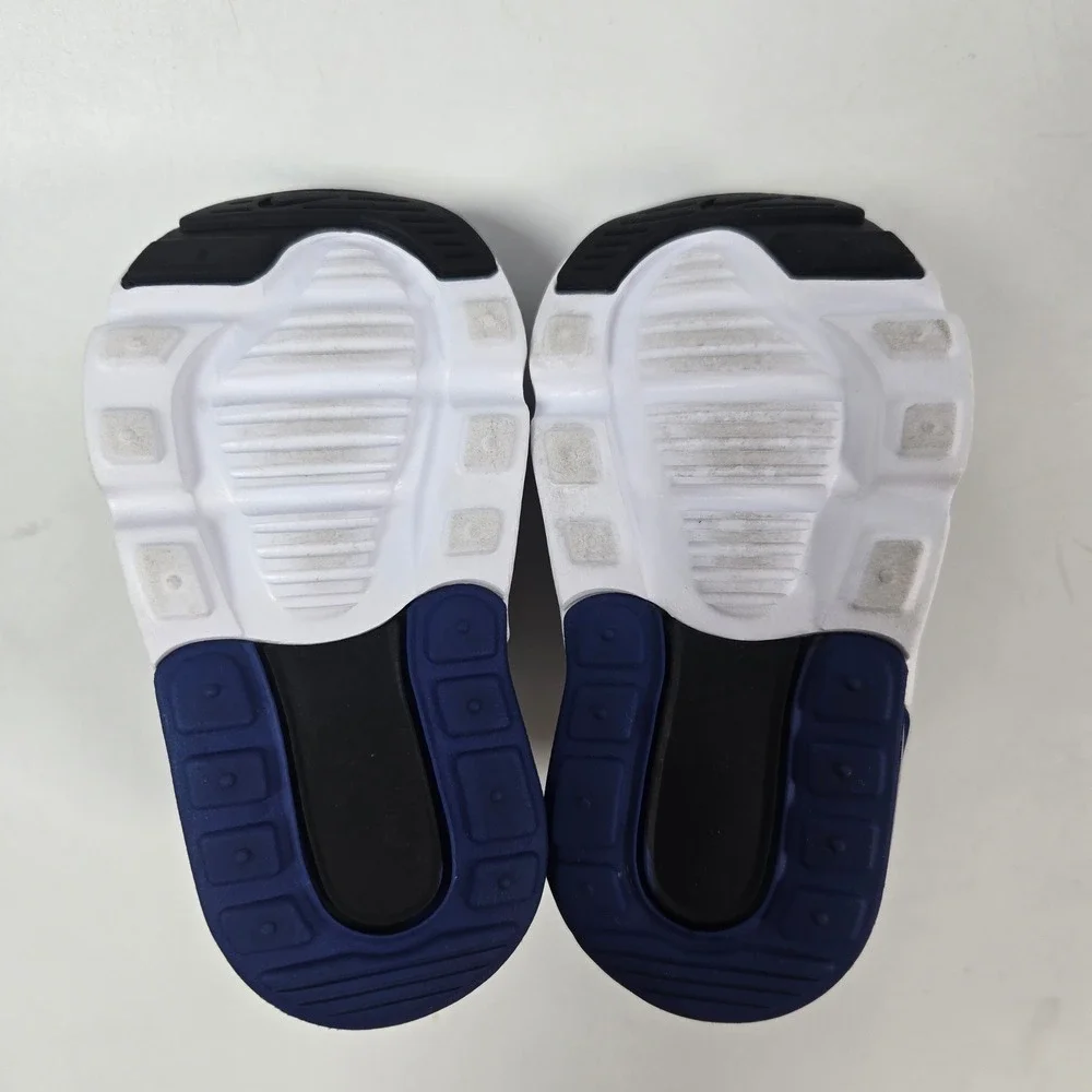 Nike Air Max 270 Extreme Kids 4C Grey Navy Blue Slip On Sneakers CI1109-013